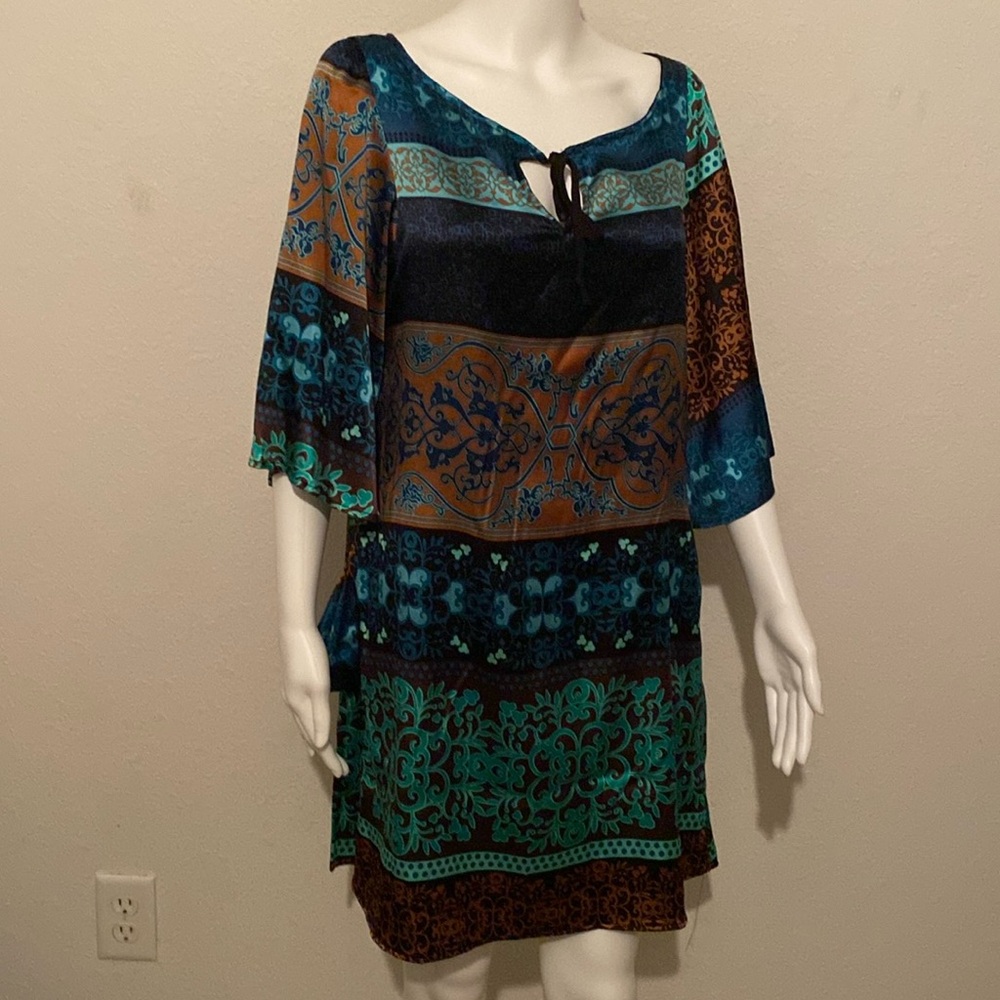 HaleBob Dress, Silk/Spandex sz Small has pockets
